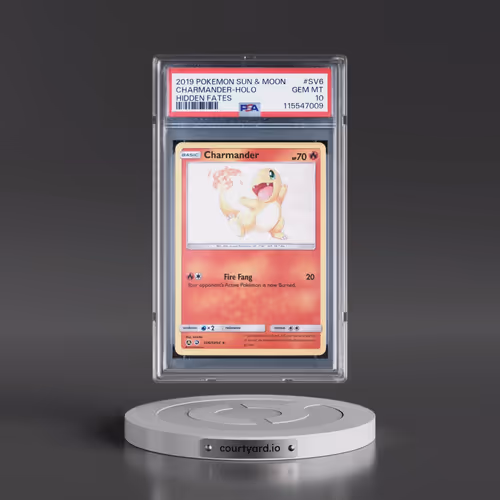 2019 Pokémon Sun & Moon Hidden Fates #SV6 Charmander - Holo (PSA 10 GEM MINT)