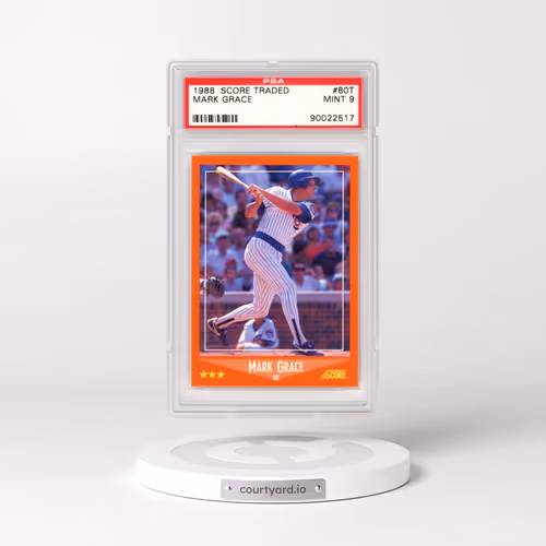 1988 Score Traded #80T Mark Grace (PSA 9 MINT)