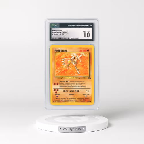 1999 Fossil #22 Hitmonlee (CGC 10 GEM MINT)