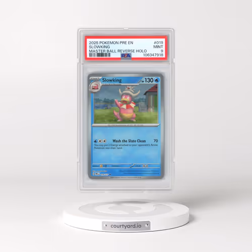 2025 Pokémon Pre EN-Prismatic Evolutions #019 Slowking - Reverse Holo Master Ball (PSA 9 MINT)