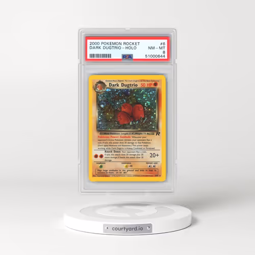 2000 Pokémon Rocket #6 Dark Dugtrio - Holo (PSA 8 NM-MT)
