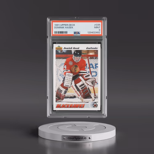 1991 Upper Deck #335 Dominik Hasek (PSA 9 MINT)