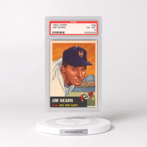 1953 Topps #38 Jim Hearn (PSA 6 EX-MT)