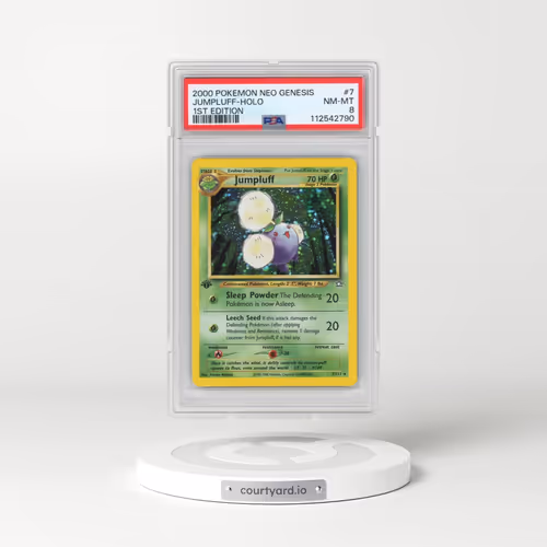2000 Pokémon Neo Genesis #7 Jumpluff - 1st Edition Holo (PSA 8 NM-MT)