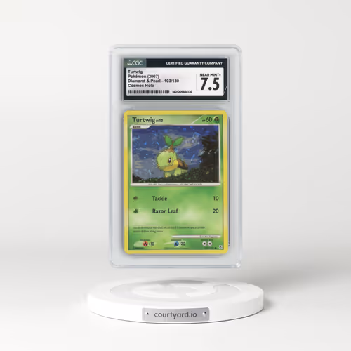 2007 Diamond & Pearl #103/130 Turtwig - Cosmos Holo (CGC 7.5 NM+)