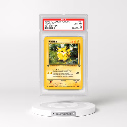 1999 Pokémon Jungle #60 Pikachu - 1st Edition (PSA 10 GEM MINT)
