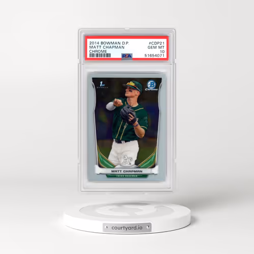 2014 Bowman Draft Picks #CDP21 Matt Chapman - Chrome (PSA 10 GEM MINT)