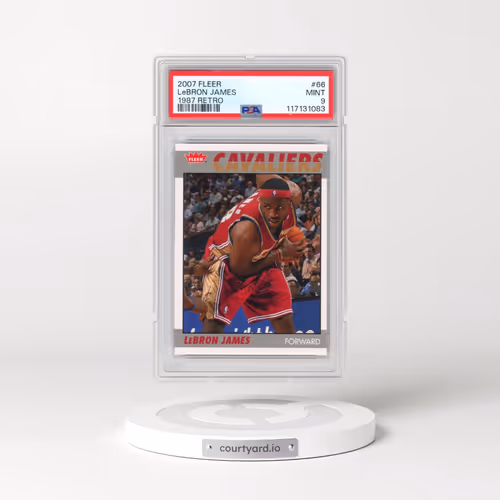 2007 Fleer 1987 Retro #66 LeBron James (PSA 9 MINT)