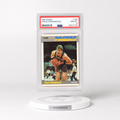 1987 Fleer #103 Steve Stipanovich (PSA 8 NM-MT)