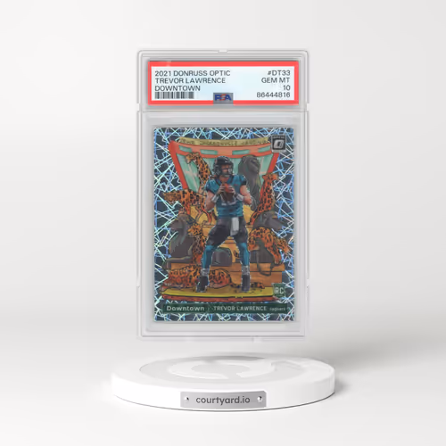 2021 Panini Donruss Optic Downtown #DT33 Trevor Lawrence (PSA 10 GEM MINT)