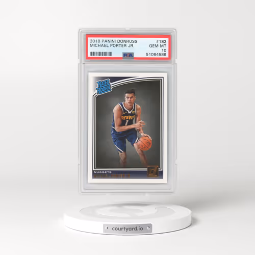 2018 Panini Donruss #182 Michael Porter Jr. (PSA 10 GEM MINT)