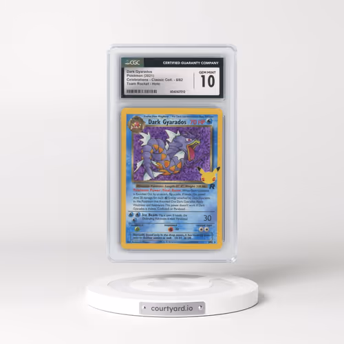 2021 Celebrations - Classic Collection #8/82 Dark Gyarados - Team Rocket Holo (CGC 10 GEM MINT)