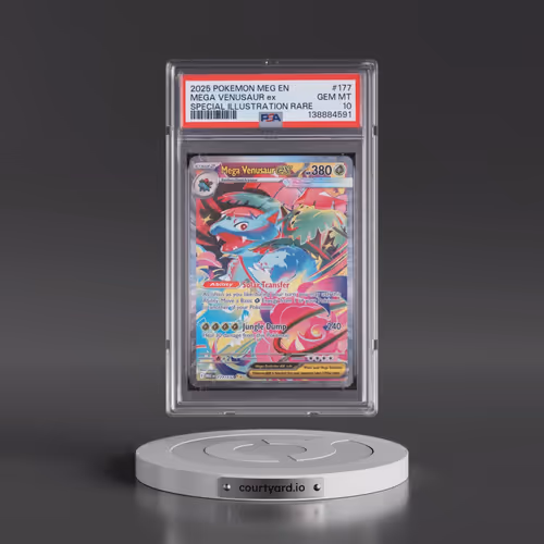 2025 Pokémon Meg EN-Mega Evolution #177 Mega Venusaur EX - Holo Special Illustration Rare (PSA 10 GE