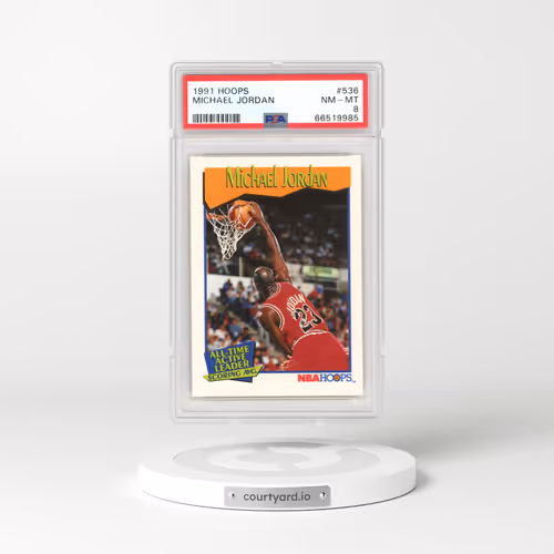 1991 Hoops #536 Michael Jordan (PSA 8 NM-MT)