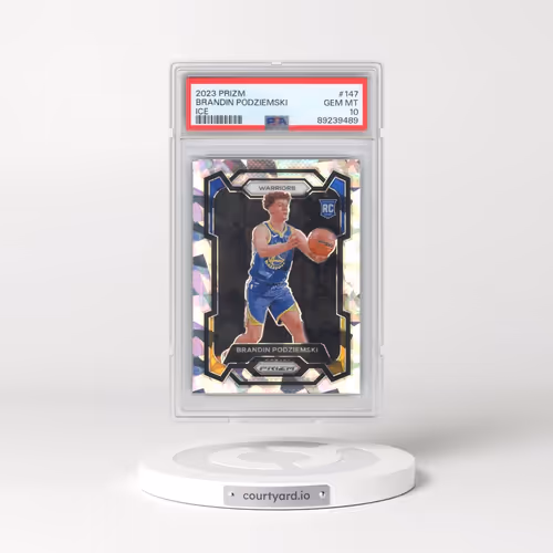2023 Panini Prizm #147 Brandin Podziemski - Ice (PSA 10 GEM MINT)