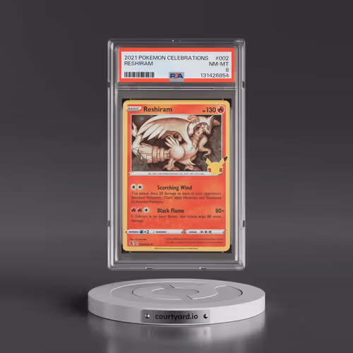 2021 Pokémon Celebrations #002 Reshiram (PSA 8 NM-MT)
