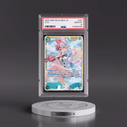 2025 One Piece Japanese EB03-Extra Booster -One Piece Heroines Edition #061 Uta (PSA 10 GEM MINT)