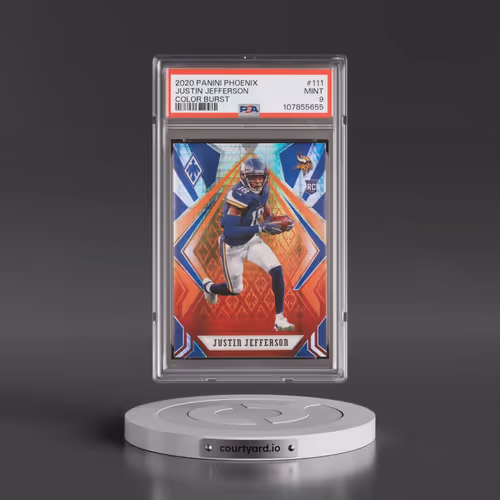 2020 Panini Phoenix #111 Justin Jefferson - Color Burst (PSA 9 MINT)