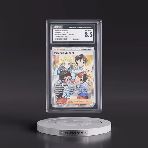 2024 Paldean Fates - PAF EN #230/091 Paldean Student - Ultra Rare Holo (CGC 8.5 NM-MT+)