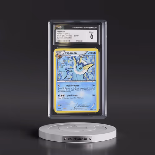 2011 Black Star Promos - Black & White #BW89 Vaporeon - Sylveon Collection (Cosmos Holo) (CGC 6 EX-N