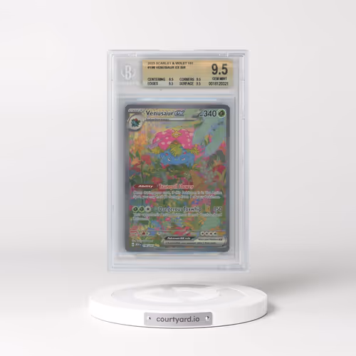 2023 Scarlet & Violet 151 - MEW EN #198 Venusaur ex - Special Illustration Rare (Holo) (BGS 9.5 GEM