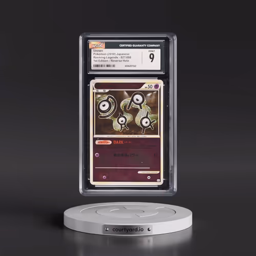 2010 Reviving Legends #027/080 Unown - 1st Edition Reverse Holo (CGC 9 MINT)