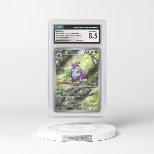 2023 Pokémon Card 151 #174/165 Nidoking - Art Rare (CGC 8.5 NM-MT+)