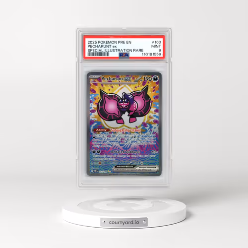 2025 Pokémon Pre EN-Prismatic Evolutions #163 Pecharunt EX - Holo Special Illustration Rare (PSA 9 M