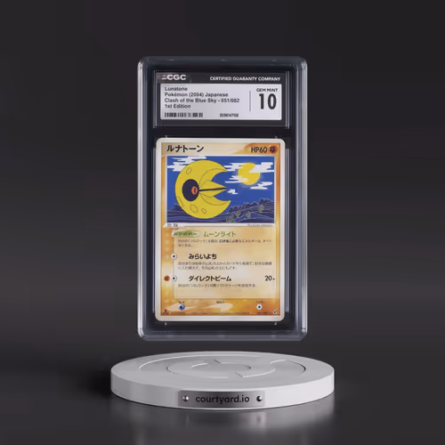 2004 Clash of the Blue Sky #051/082 Lunatone - 1st Edition (CGC 10 GEM MINT)