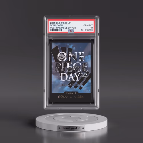 2025 One Piece Japanese Premium Card Collection -One Piece Day'25 Don!! Card (PSA 10 GEM MINT)