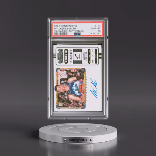 2022 Panini Contenders #134 Walker Kessler - Variation-Autograph (PSA 10 GEM MINT)