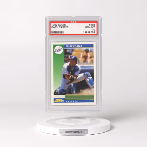 1992 Score #489 Gary Carter (PSA 10 GEM MINT)