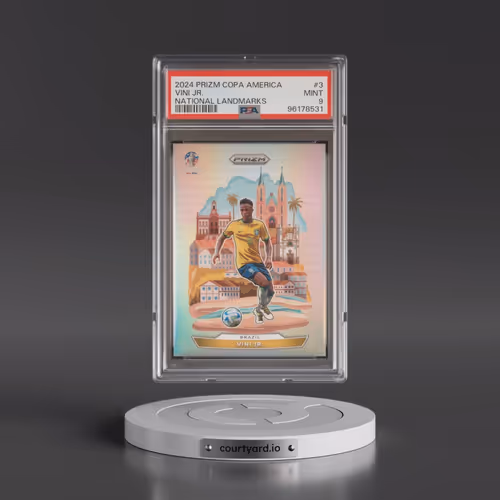 2024 Panini Prizm Conmebol Copa America National Landmarks #3 Vini Jr. (PSA 9 MINT)