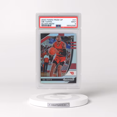 2020 Panini Prizm Draft Picks #47 Obi Toppin - Silver Prizm (PSA 9 MINT)
