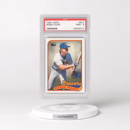 1989 Topps #615 Robin Yount (PSA 9 MINT)