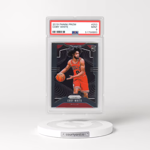 2019 Panini Prizm #253 Coby White (PSA 9 MINT)