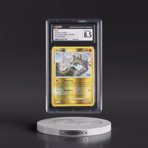 2007 Diamond & Pearl #92/130 Onix - Reverse Holo (CGC 8.5 NM-MT+)