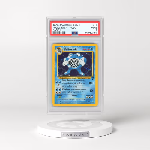 2000 Pokémon Game Base II #15 Poliwrath - Holo (PSA 9 MINT)