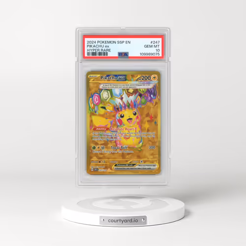 2024 Pokémon Ssp EN-Surging Sparks #247 Pikachu EX - Holo Hyper Rare (PSA 10 GEM MINT)