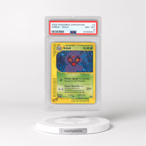 2002 Pokémon Expedition #3 Arbok - Holo (PSA 8 NM-MT)
