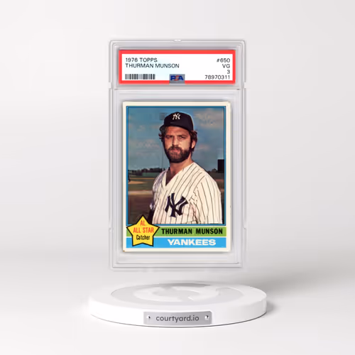 1976 Topps #650 Thurman Munson (PSA 3 VG)