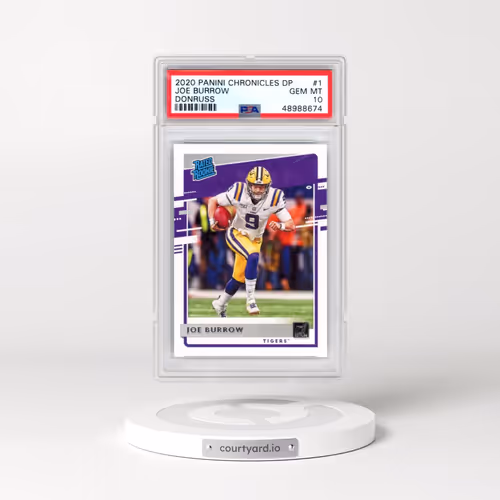 2020 Panini Chronicles Draft Picks Donruss Rated Rookies #1 Joe Burrow (PSA 10 GEM MINT)