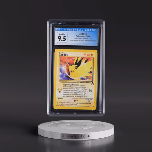 1999 Black Star Promos #23 Zapdos - The Power of One Error Illustrator - Aoki (CGC 10 GEM MINT)