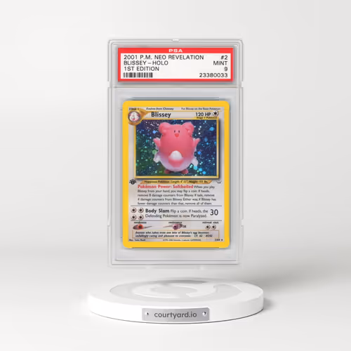 2001 Pokémon Neo Revelation #2 Blissey - 1st Edition Holo (PSA 9 MINT)