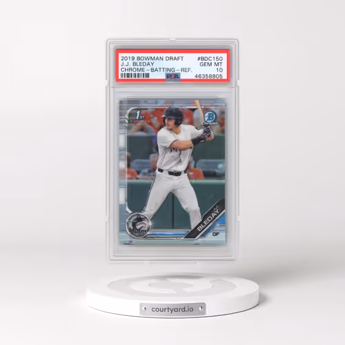 2019 Bowman Draft #BDC150 J.J. Bleday - Chrome-Batting-Refractor (PSA 10 GEM MINT)