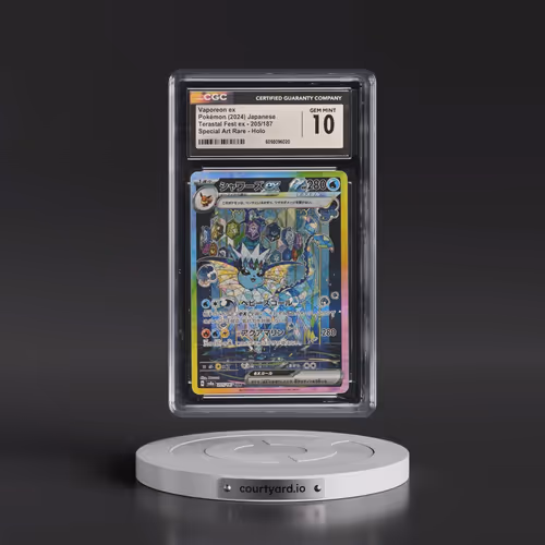 2024 Pokémon Sv8a-Terastal Fest EX #205 Vaporeon EX - Holo Special Art Rare (CGC 10 GEM MINT)