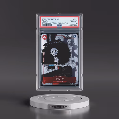 2022 One Piece Japanese 25th Anniversary Premium Card Collection #022 Brook (PSA 10 GEM MINT)