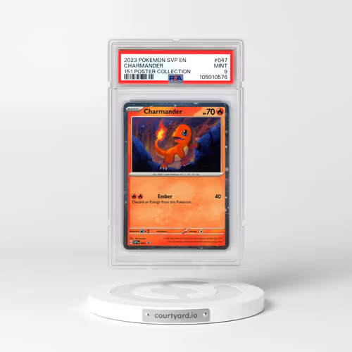 2023 Pokémon Svp EN-SV Black Star Promo #047 Charmander - 151 Poster Collection (PSA 9 MINT)
