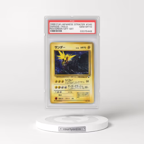 1998 Pokémon Red/Green Gift Set #145 Zapdos - Holo (PSA 10 GEM MINT)