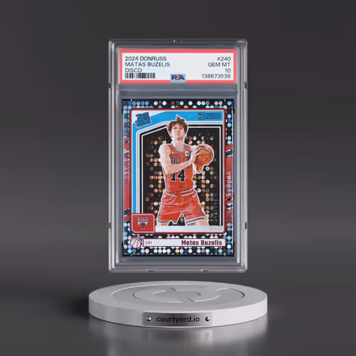 2024 Panini Donruss #240 Matas Buzelis - Disco (PSA 10 GEM MINT)